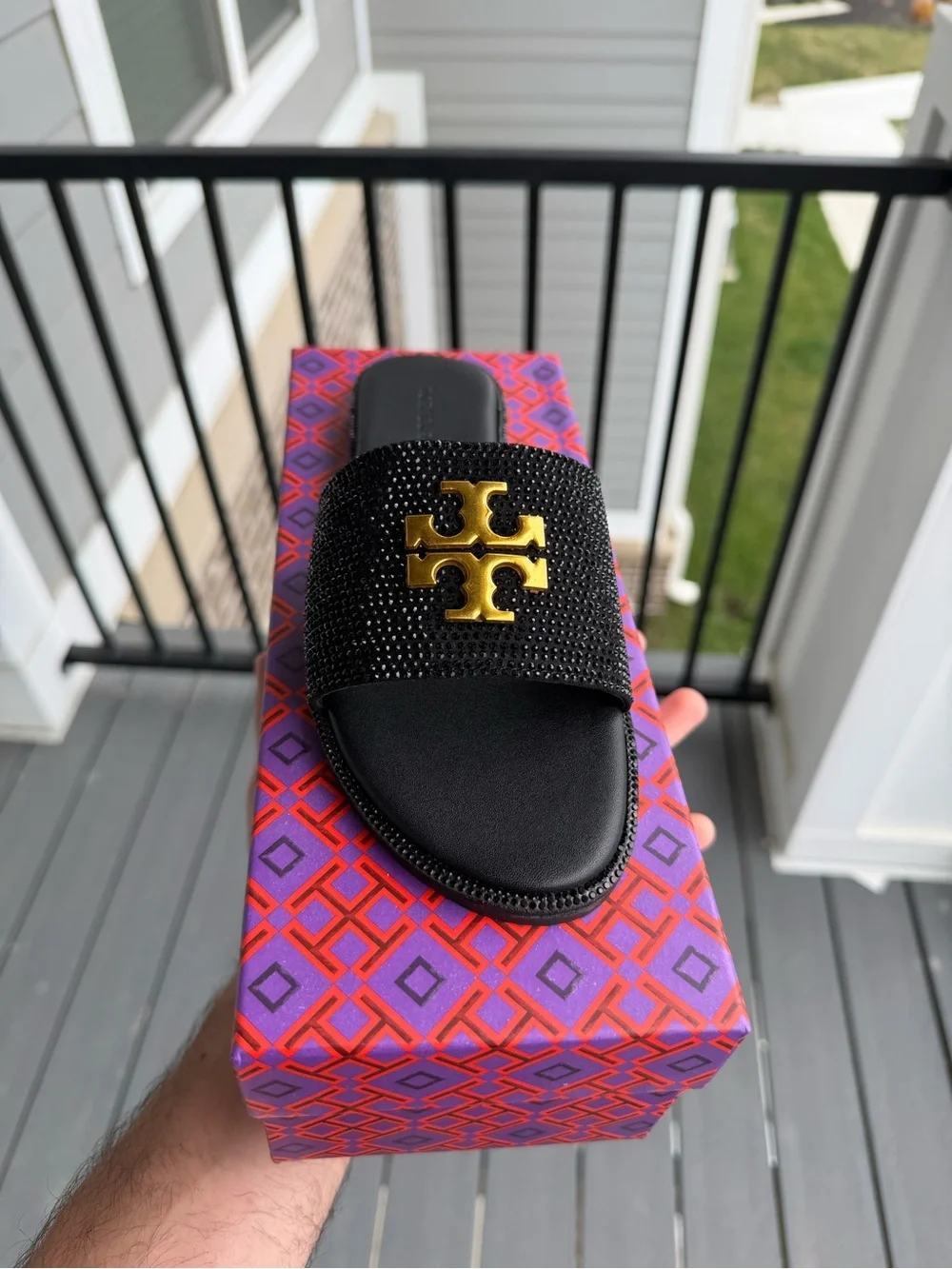 Tory Burch black sandals Size 7